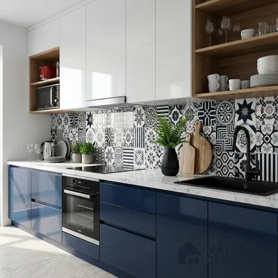 Moroccan Look Wall & Floor Tile TL 09010 | Glossy Finish 4 ft x 2 ft Vitrified Tile - 9 mm | Suitable For Kitchen, Bathroom, Bedroom & Office