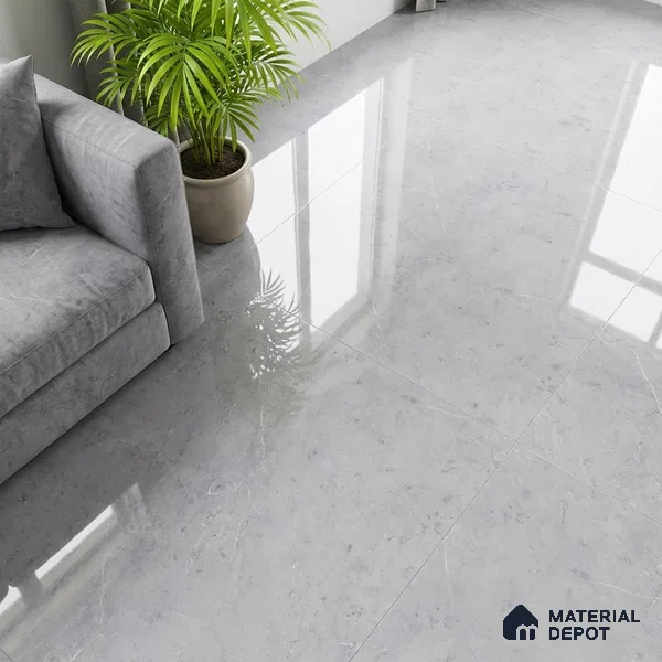 Stone Look Wall & Floor Tile TL 09032 | Glossy Finish 4 ft x 2 ft Vitrified Tile - 9 mm | Suitable For Kitchen, Bathroom, Bedroom & Office