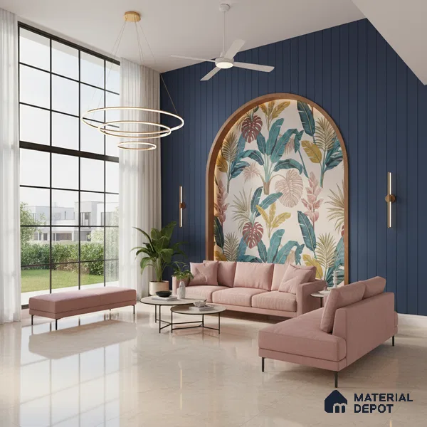 Beige Marble Floor & Wall Tile TL 09047 Grande Klinker Beige Endless 6 ft x 4 ft Glossy Finish Vitrified Large Format Tile - 9 mm | Random 3 | Suitable for Living Room, Bedroom, Bathroom | Adhesive and Spacers Must be Used During Installation