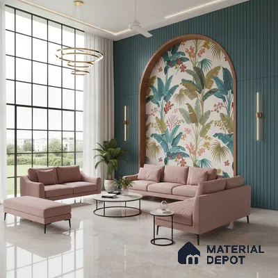 Grey Marble Floor & Wall Tile TL 09048 Grande Empra Grey Endless 6 ft x 4 ft Glossy Finish Vitrified Large Format Tile - 9 mm | Random 3 | Suitable for Living Room, Bedroom, Bathroom | Adhesive and Spacers Must be Used During Installation