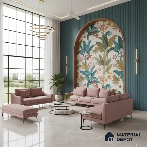 Grey Marble Floor & Wall Tile TL 09048 Grande Empra Grey Endless 6 ft x 4 ft Glossy Finish Vitrified Large Format Tile - 9 mm | Random 3 | Suitable for Living Room, Bedroom, Bathroom | Adhesive and Spacers Must be Used During Installation