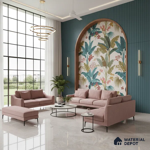 Grey Marble Floor & Wall Tile TL 09048 Grande Empra Grey Endless 6 ft x 4 ft Glossy Finish Vitrified Large Format Tile - 9 mm | Random 3 | Suitable for Living Room, Bedroom, Bathroom | Adhesive and Spacers Must be Used During Installation