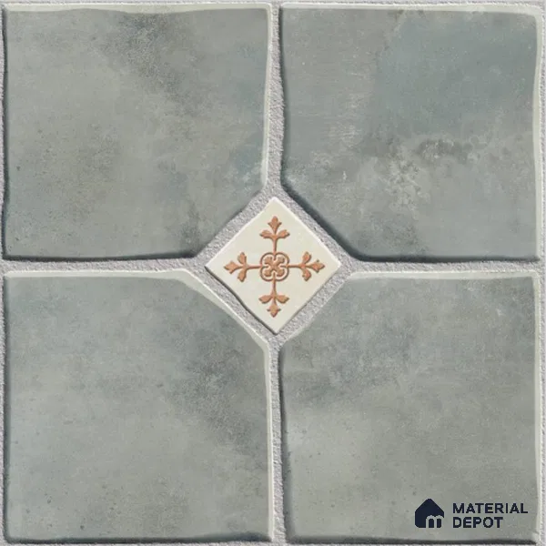 Grey Stone Tile TL 09075 B Flintstone Verde 16 inch x 16 inch Vitrified Carving Matte Finish - 12 mm | | Suitable for Parking, Terrace | Pattern Alignment May Vary | 2-3 mm Spacer is Mandatory