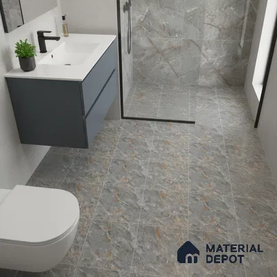 Stone Look Floor Tile TL 09085 | Matte Finish 12 x 12 inch Ceramic Tile - 7 mm | Suitable For Kitchen, Bathroom, Bedroom & Office