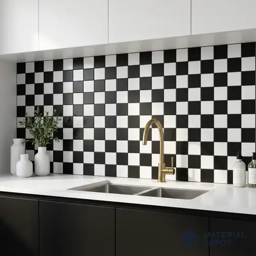 Mosaic Wall & Floor Tile TL 09086 | Matte Finish 12 x 12 inch Ceramic Tile - 7 mm | Suitable For Kitchen, Bathroom, Bedroom & Office