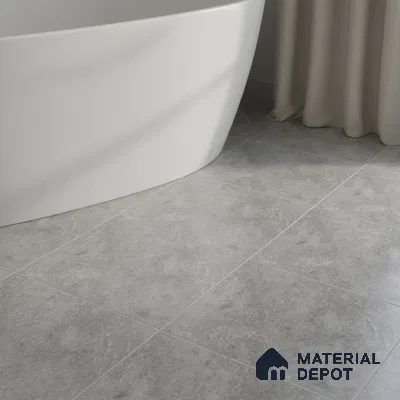 Marble Look Floor Tile TL 09090 | Matte Finish 12 x 12 inch Ceramic Tile - 7 mm | Suitable For Kitchen, Bathroom, Bedroom & Office (Sample)