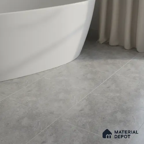 Marble Look Floor Tile TL 09090 | Matte Finish 12 x 12 inch Ceramic Tile - 7 mm | Suitable For Kitchen, Bathroom, Bedroom & Office