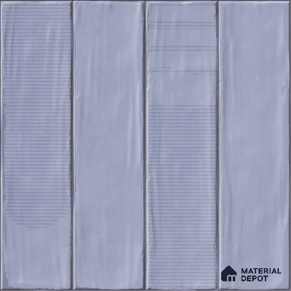 Blue Faux Subway Wall Tile TL 09094 C Lucido Blue 1 ft x 1 ft Ceramic Glossy Finish - 9 mm | Suitable for Highlighter Wall, Bathroom, Kitchen Wall & Backsplash | Please Expect a Slight Variation of Pattern