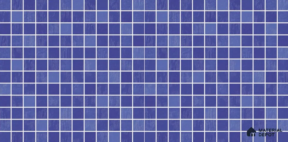 Blue Faux Mosaic Wall & Floor Tile TL 09096 C Ester Verde 1 ft x 1 ft Ceramic Glossy Finish - 9 mm | Suitable for Highlighter Wall, Bathroom, Kitchen Wall & Backsplash