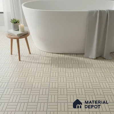 Patterned Look Floor Tile TL 09112 | Matte Finish 12 x 12 inch Vitrified Tile - 8 mm | Suitable For Kitchen, Bathroom, Bedroom & Office | Please Expect a Slight Variation of Pattern