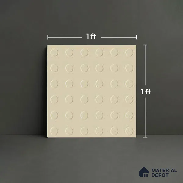 Patterned Look Floor Tile TL 09114 | Matte Finish 12 x 12 inch Ceramic Tile - 8 mm | Suitable For Kitchen, Bathroom, Bedroom & Office | Please Expect a Slight Variation of Pattern