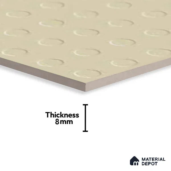 Patterned Look Floor Tile TL 09114 | Matte Finish 12 x 12 inch Ceramic Tile - 8 mm | Suitable For Kitchen, Bathroom, Bedroom & Office | Please Expect a Slight Variation of Pattern