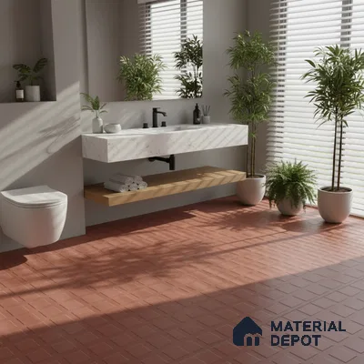 Patterned Look Floor Tile TL 09115 B | Matte Finish 12 x 12 inch Vitrified Tile - 8 mm | Suitable For Kitchen, Bathroom, Bedroom & Office | Please Expect a Slight Variation of Pattern
