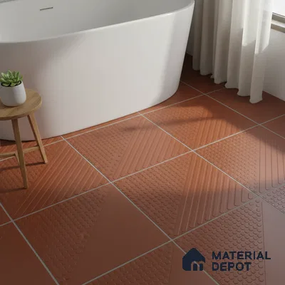 Patterned Look Floor Tile TL 09117 B | Matte Finish 12 x 12 inch Vitrified Tile - 8 mm | Suitable For Kitchen, Bathroom, Bedroom & Office | Please Expect a Slight Variation of Pattern