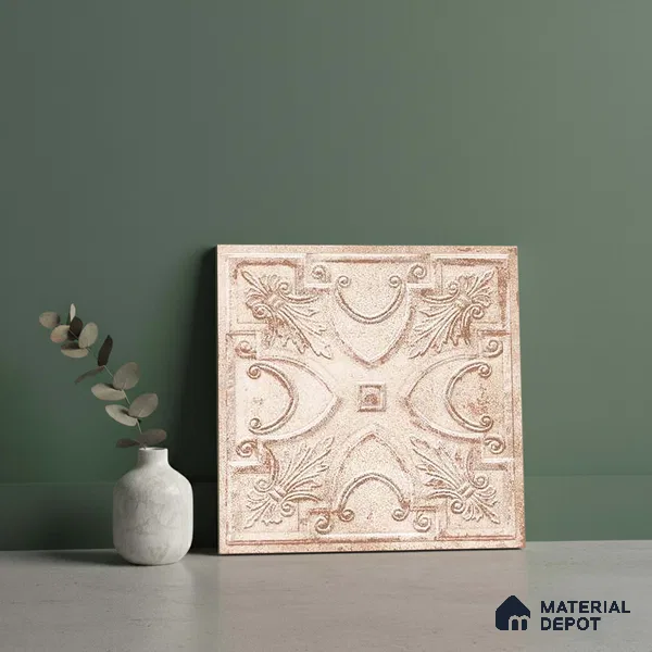 Patterned Look Wall Tile TL 09154 B | Matte Finish 12 x 12 inch Ceramic Tile - 10 mm | Suitable For Kitchen, Bathroom, Bedroom & Office