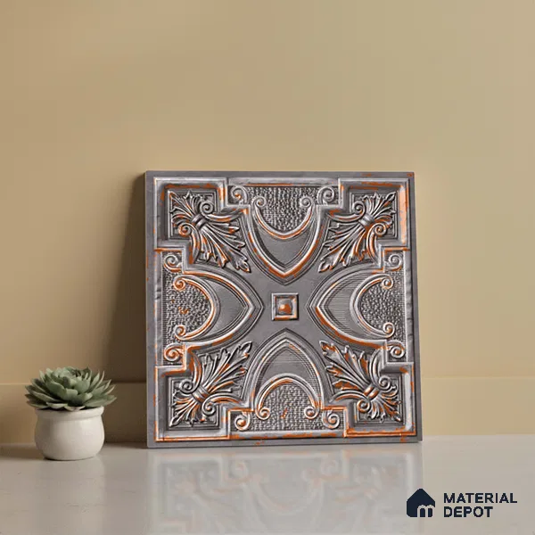 Patterned Look Wall Tile TL 09154 | Matte Finish 12 x 12 inch Ceramic Tile - 10 mm | Suitable For Kitchen, Bathroom, Bedroom & Office