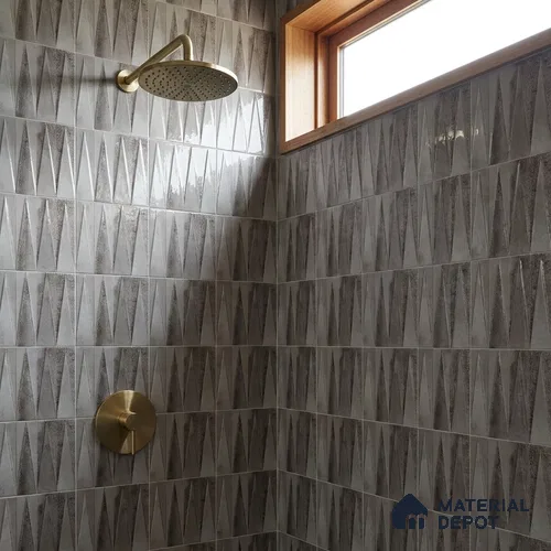 Faux Subway Look Wall Tile TL 09156 B | Glossy Finish 12 x 12 inch Ceramic Tile - 10 mm | Suitable For Kitchen, Bathroom & Dining Area | Please Expect a Slight Variation of Pattern