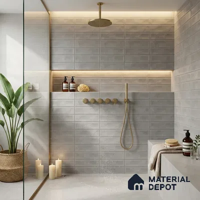 Faux Subway Look Wall Tile TL 09158 | Matte Finish 12 x 12 inch Ceramic Tile - 10 mm | Suitable For Kitchen, Bathroom & Dining Area | Please Expect a Slight Variation of Pattern