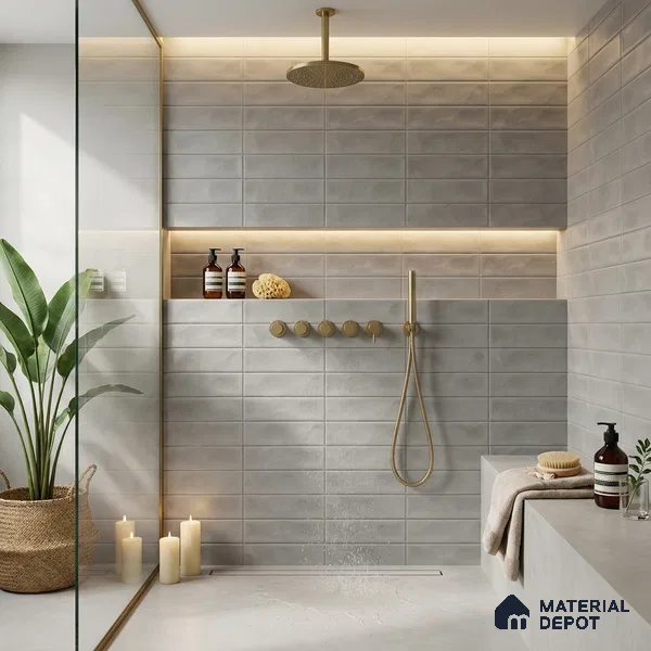 Faux Subway Look Wall Tile TL 09158 | Matte Finish 12 x 12 inch Ceramic Tile - 10 mm | Suitable For Kitchen, Bathroom & Dining Area | Please Expect a Slight Variation of Pattern
