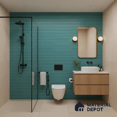 Faux Subway Look Wall Tile TL 09163 B | Matte Finish 12 x 12 inch Ceramic Tile - 10 mm | Suitable For Kitchen, Bathroom & Dining Area | Please Expect a Slight Variation of Pattern