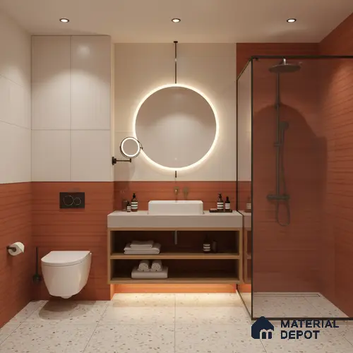 Faux Subway Look Wall Tile TL 09163 D | Matte Finish 12 x 12 inch Ceramic Tile - 10 mm | Suitable For Kitchen, Bathroom & Dining Area | Please Expect a Slight Variation of Pattern