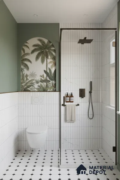 Faux Subway Look Wall Tile TL 09163 F | Matte Finish 12 x 12 inch Ceramic Tile - 10 mm | Suitable For Kitchen, Bathroom & Dining Area | Please Expect a Slight Variation of Pattern