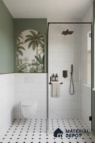 Faux Subway Look Wall Tile TL 09163 F | Matte Finish 12 x 12 inch Ceramic Tile - 10 mm | Suitable For Kitchen, Bathroom & Dining Area | Please Expect a Slight Variation of Pattern