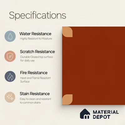 Moroccan Wall & Floor Tile TL 09165 B | Matte Finish 1 ft x 1 ft Ceramic Tile - 10 mm | Suitable For Bathroom, Kitchen, Balcony | Please Expect a Slight Variation of Pattern