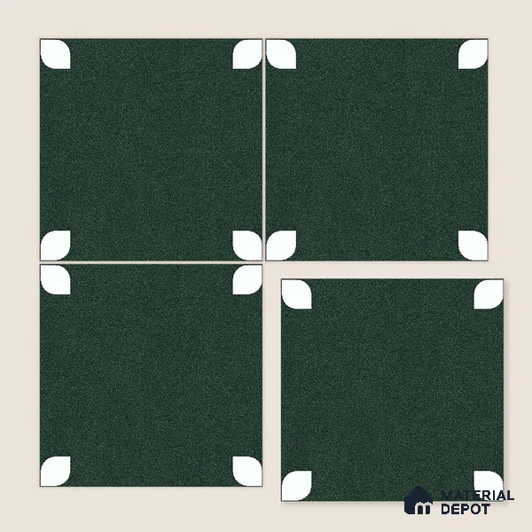 Moroccan Wall & Floor Tile TL 09165 C | Matte Finish 1 ft x 1 ft Ceramic Tile - 10 mm | Suitable For Bathroom, Kitchen, Balcony | Please Expect a Slight Variation of Pattern