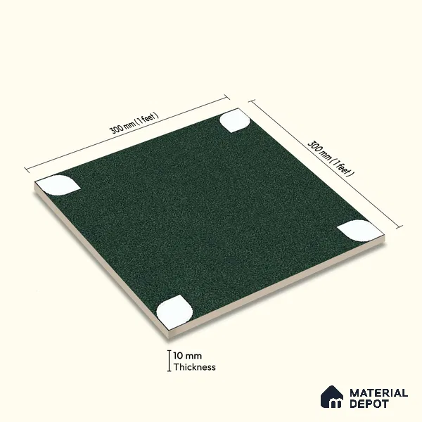 Moroccan Wall & Floor Tile TL 09165 C | Matte Finish 1 ft x 1 ft Ceramic Tile - 10 mm | Suitable For Bathroom, Kitchen, Balcony | Please Expect a Slight Variation of Pattern