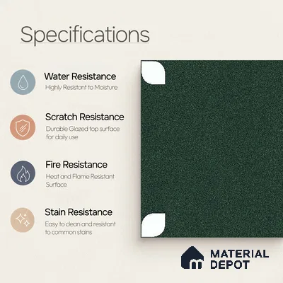 Moroccan Wall & Floor Tile TL 09165 C | Matte Finish 1 ft x 1 ft Ceramic Tile - 10 mm | Suitable For Bathroom, Kitchen, Balcony | Please Expect a Slight Variation of Pattern