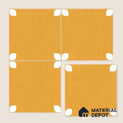 Moroccan Wall & Floor Tile TL 09165 D | Matte Finish 1 ft x 1 ft Ceramic Tile - 10 mm | Suitable For Bathroom, Kitchen, Balcony | Please Expect a Slight Variation of Pattern