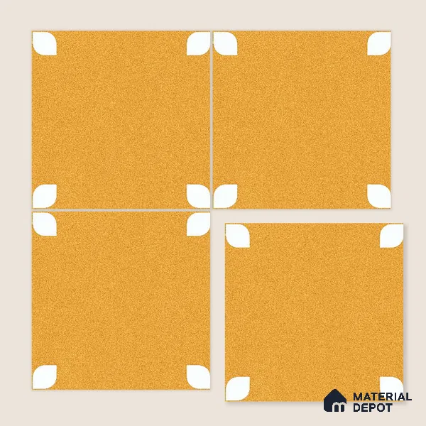Moroccan Wall & Floor Tile TL 09165 D | Matte Finish 1 ft x 1 ft Ceramic Tile - 10 mm | Suitable For Bathroom, Kitchen, Balcony | Please Expect a Slight Variation of Pattern