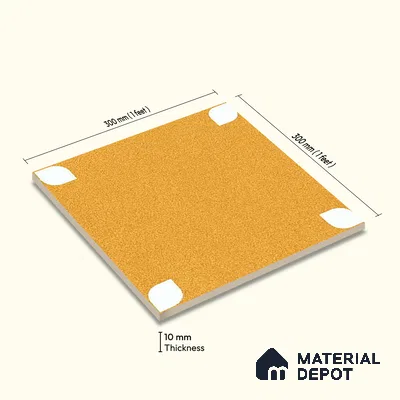Moroccan Wall & Floor Tile TL 09165 D | Matte Finish 1 ft x 1 ft Ceramic Tile - 10 mm | Suitable For Bathroom, Kitchen, Balcony | Please Expect a Slight Variation of Pattern