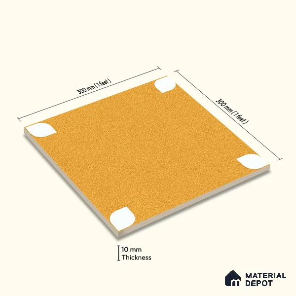 Moroccan Wall & Floor Tile TL 09165 D | Matte Finish 1 ft x 1 ft Ceramic Tile - 10 mm | Suitable For Bathroom, Kitchen, Balcony | Please Expect a Slight Variation of Pattern
