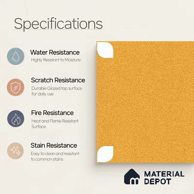 Moroccan Wall & Floor Tile TL 09165 D | Matte Finish 1 ft x 1 ft Ceramic Tile - 10 mm | Suitable For Bathroom, Kitchen, Balcony | Please Expect a Slight Variation of Pattern