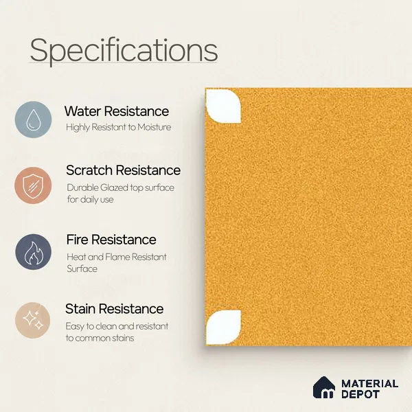 Moroccan Wall & Floor Tile TL 09165 D | Matte Finish 1 ft x 1 ft Ceramic Tile - 10 mm | Suitable For Bathroom, Kitchen, Balcony | Please Expect a Slight Variation of Pattern