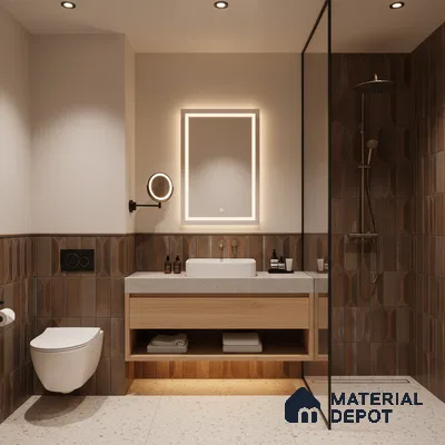 Faux Subway Look Wall Tile TL 09168 E | Matte Finish 12 x 12 inch Ceramic Tile - 10 mm | Suitable For Kitchen, Bathroom & Dining Area | Please Expect a Slight Variation of Pattern
