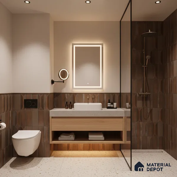 Faux Subway Look Wall Tile TL 09168 E | Matte Finish 12 x 12 inch Ceramic Tile - 10 mm | Suitable For Kitchen, Bathroom & Dining Area | Please Expect a Slight Variation of Pattern