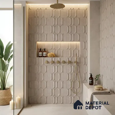 Faux Subway Look Wall Tile TL 09168 G | Matte Finish 12 x 12 inch Ceramic Tile - 10 mm | Suitable For Kitchen, Bathroom & Dining Area | Please Expect a Slight Variation of Pattern