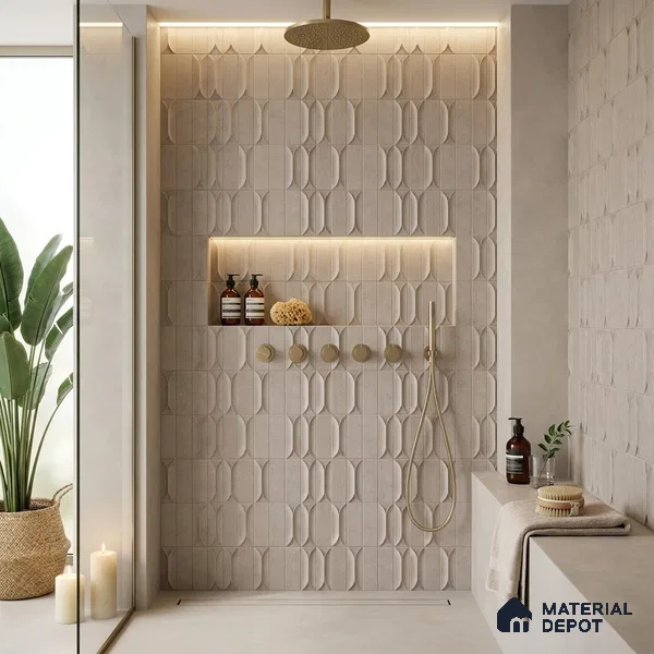 Faux Subway Look Wall Tile TL 09168 G | Matte Finish 12 x 12 inch Ceramic Tile - 10 mm | Suitable For Kitchen, Bathroom & Dining Area | Please Expect a Slight Variation of Pattern