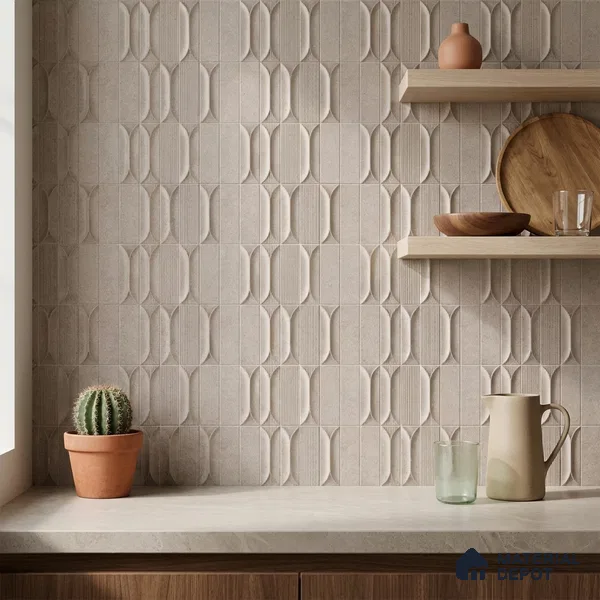 Faux Subway Look Wall Tile TL 09168 G | Matte Finish 12 x 12 inch Ceramic Tile - 10 mm | Suitable For Kitchen, Bathroom & Dining Area | Please Expect a Slight Variation of Pattern