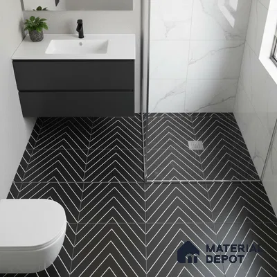 Patterned Look Wall & Floor Tile TL 09169 B | Matte Finish 12 x 12 inch Ceramic Tile - 10 mm | Suitable For Kitchen, Bathroom, Bedroom & Office | Please Expect a Slight Variation of Pattern