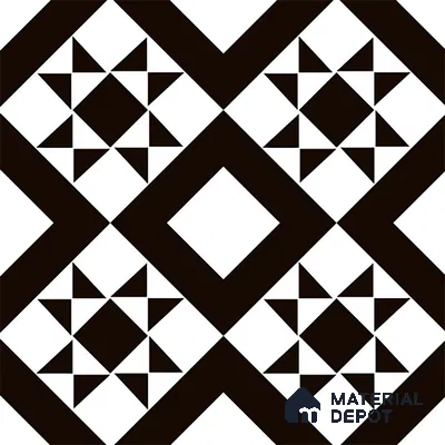 Patterned Look Wall & Floor Tile TL 09170 | Matte Finish 12 x 12 inch Ceramic Tile - 10 mm | Suitable For Kitchen, Bathroom, Bedroom & Office | Please Expect a Slight Variation of Pattern