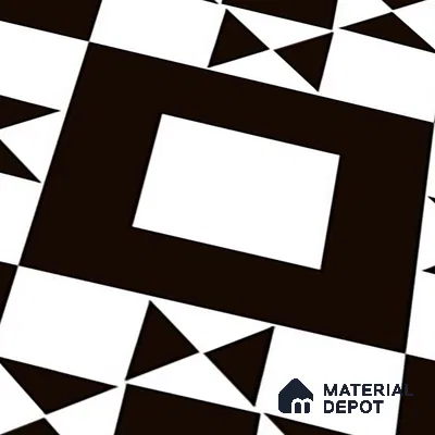 Patterned Look Wall & Floor Tile TL 09170 | Matte Finish 12 x 12 inch Ceramic Tile - 10 mm | Suitable For Kitchen, Bathroom, Bedroom & Office | Please Expect a Slight Variation of Pattern
