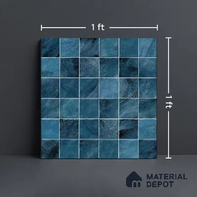Mosaic Wall & Floor Tile TL 09173 B | Matte Finish 12 x 12 inch Ceramic Tile - 10 mm | Suitable For Kitchen, Bathroom, Bedroom & Office