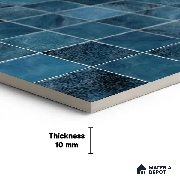 Mosaic Wall & Floor Tile TL 09173 B | Matte Finish 12 x 12 inch Ceramic Tile - 10 mm | Suitable For Kitchen, Bathroom, Bedroom & Office