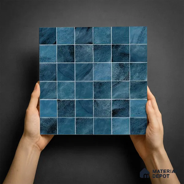 Mosaic Wall & Floor Tile TL 09173 B | Matte Finish 12 x 12 inch Ceramic Tile - 10 mm | Suitable For Kitchen, Bathroom, Bedroom & Office