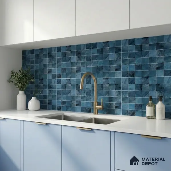 Mosaic Wall & Floor Tile TL 09173 B | Matte Finish 12 x 12 inch Ceramic Tile - 10 mm | Suitable For Kitchen, Bathroom, Bedroom & Office