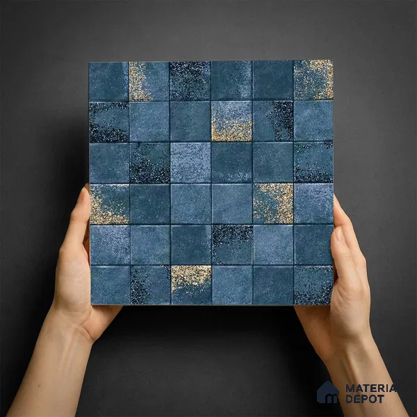 Mosaic Wall & Floor Tile TL 09173 C | Matte Finish 12 x 12 inch Ceramic Tile - 10 mm | Suitable For Kitchen, Bathroom, Bedroom & Office